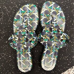 Tory Burch millers size 6 patterned matte